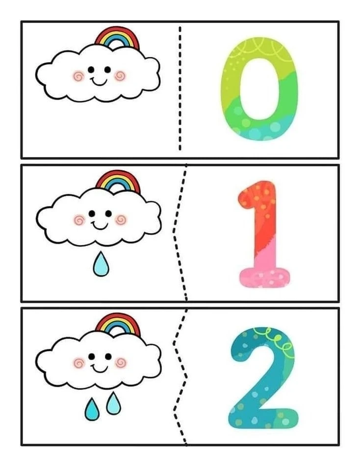 💦🔢 КАПЕЛЬКИ. СЧИТАЕМ ОТ 0 ДО 10
