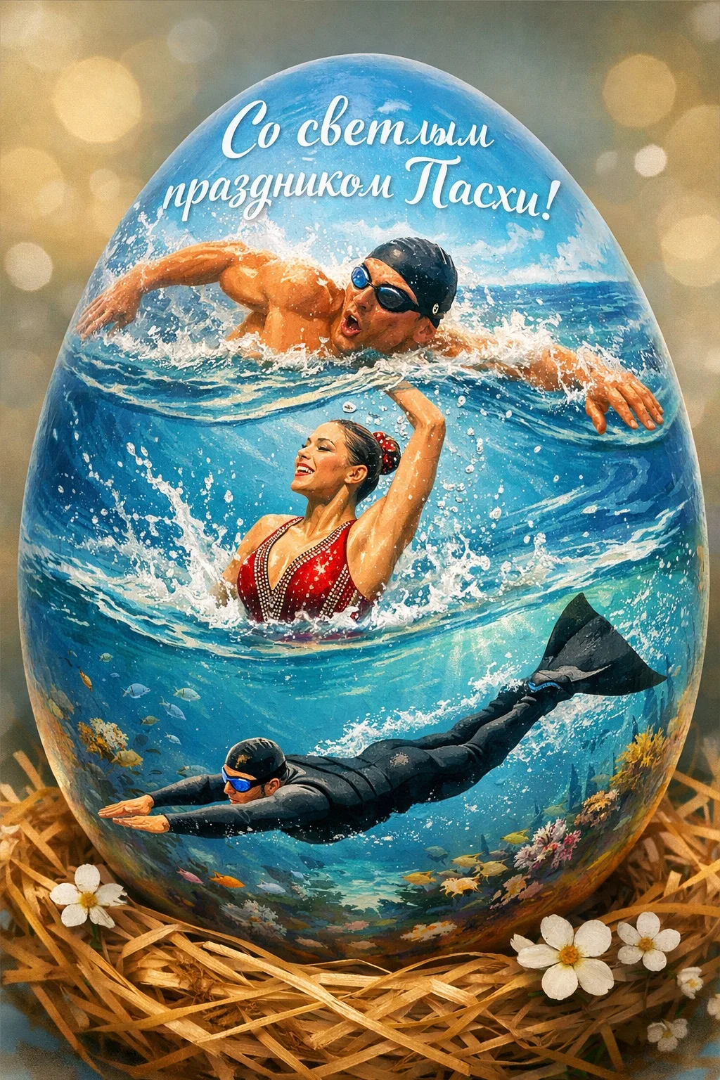 Со светлым праздником Пасхи! 🐣💙