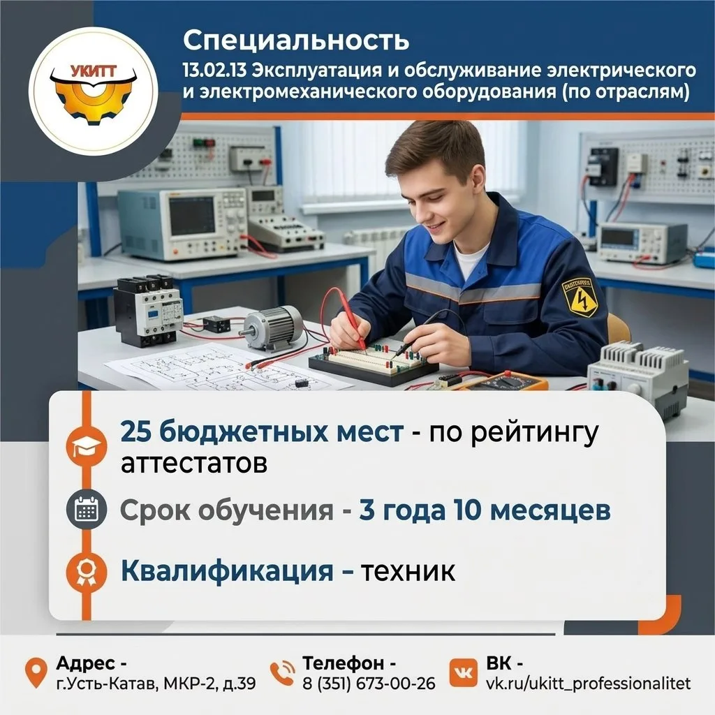 СТАНЬ СТУДЕНТОМ УСТЬ-КАТАВСКОГО ТЕХНИКУМА