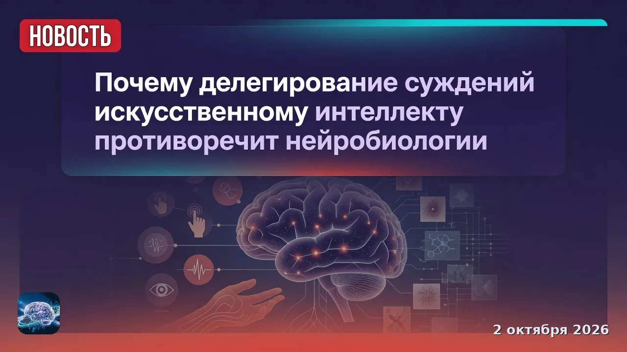 Почему делегирование суждений искусственному интеллекту противоречит нейробиологии