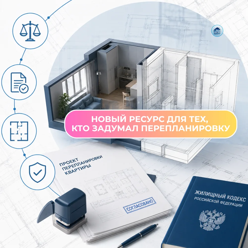 🏠 ПЕРЕПЛАНИРОВКА В 2026 ГОДУ: ГЛАВНЫЕ ИЗМЕНЕНИЯ
В 2026 году вступили в силу новые законы о переплан
