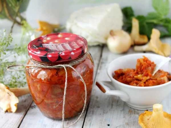СОЛЯНКА С ЛИСИЧКАМИ И КАПУСТОЙ