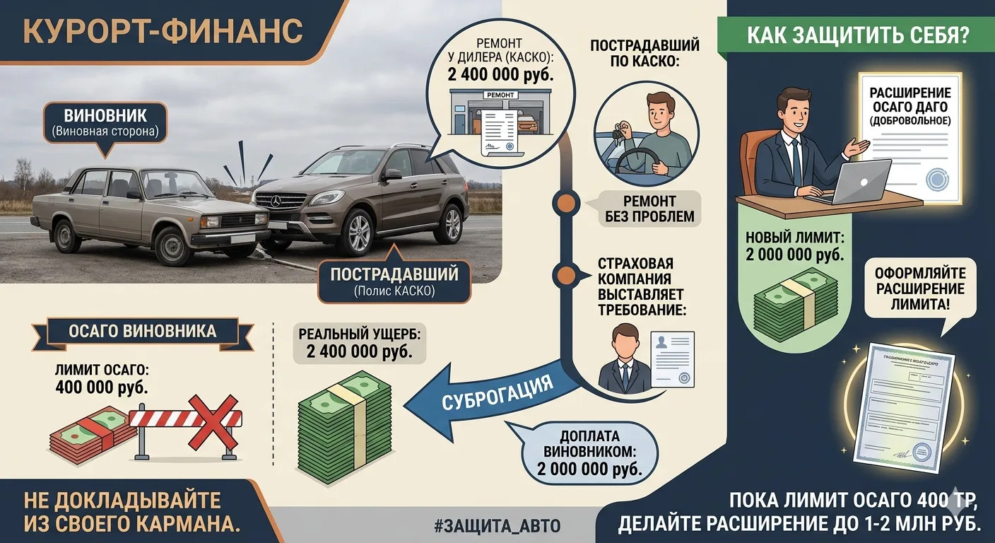 Самое дорогое, что может произойти на дороге, это врезаться в автомобиль, у которого ес...