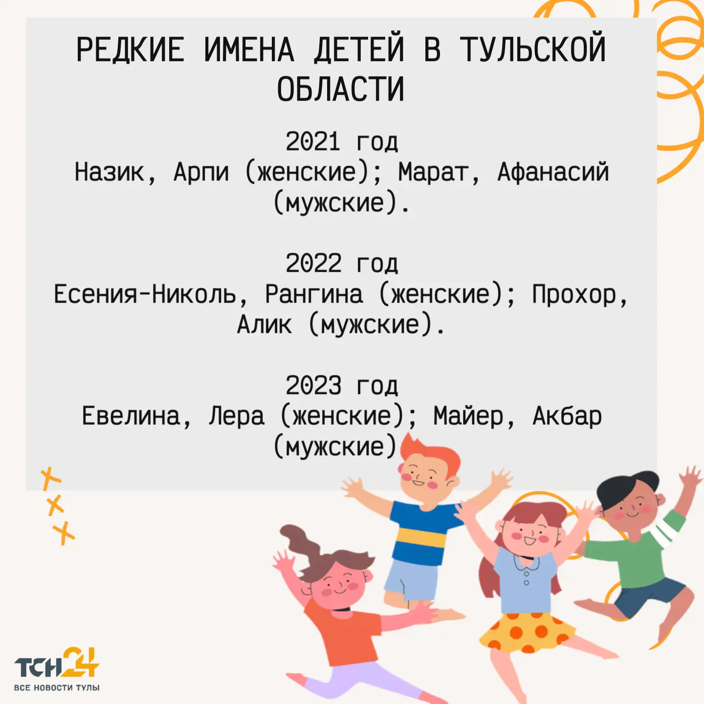 Рангина, Аристарх и Мэри: редкие имена новорождённых в Тульской области

Заглянуть в статистику ЗАГС