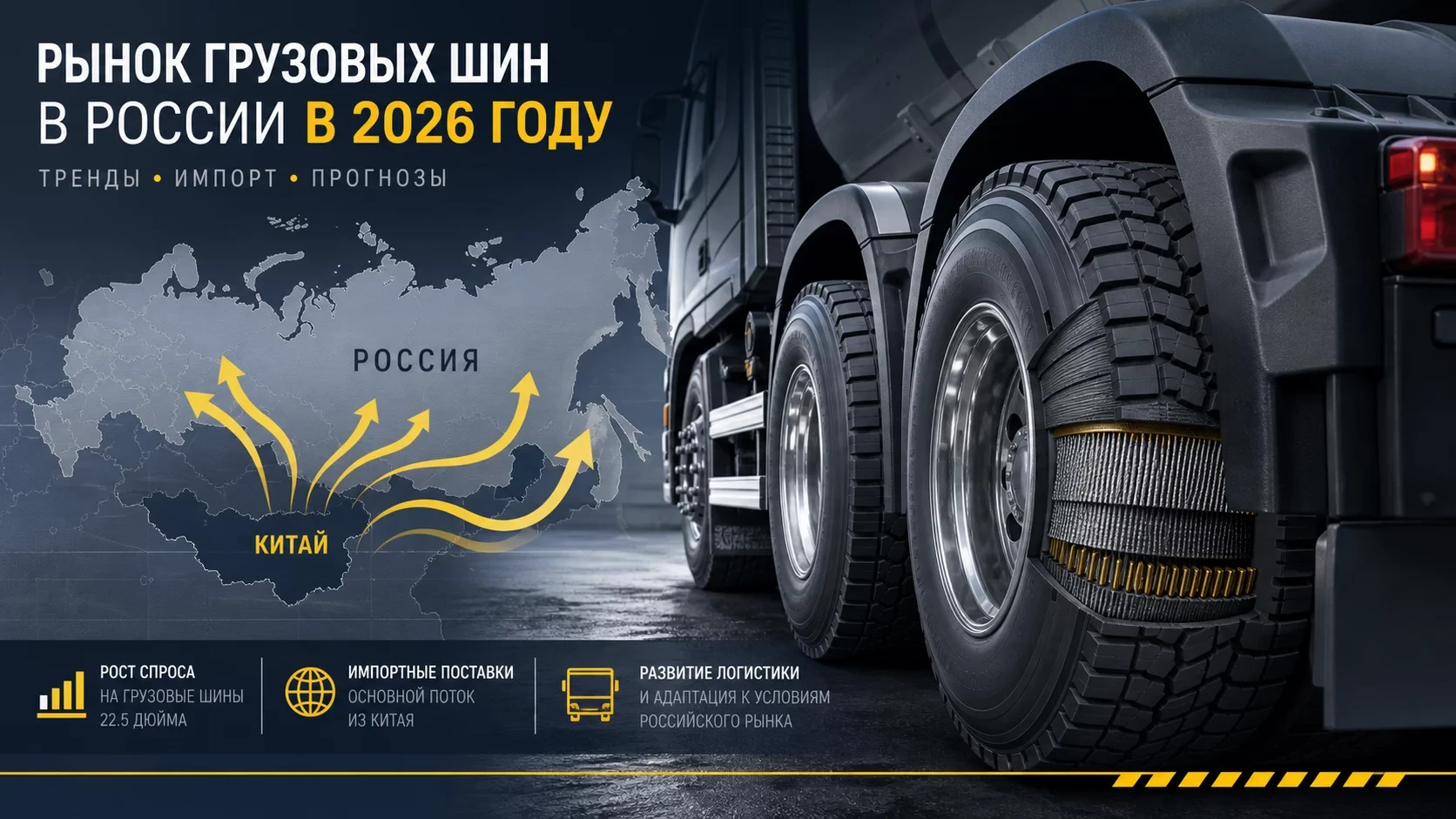 Рынок грузовых шин в России 2026: структура, импорт, тенденции 💥