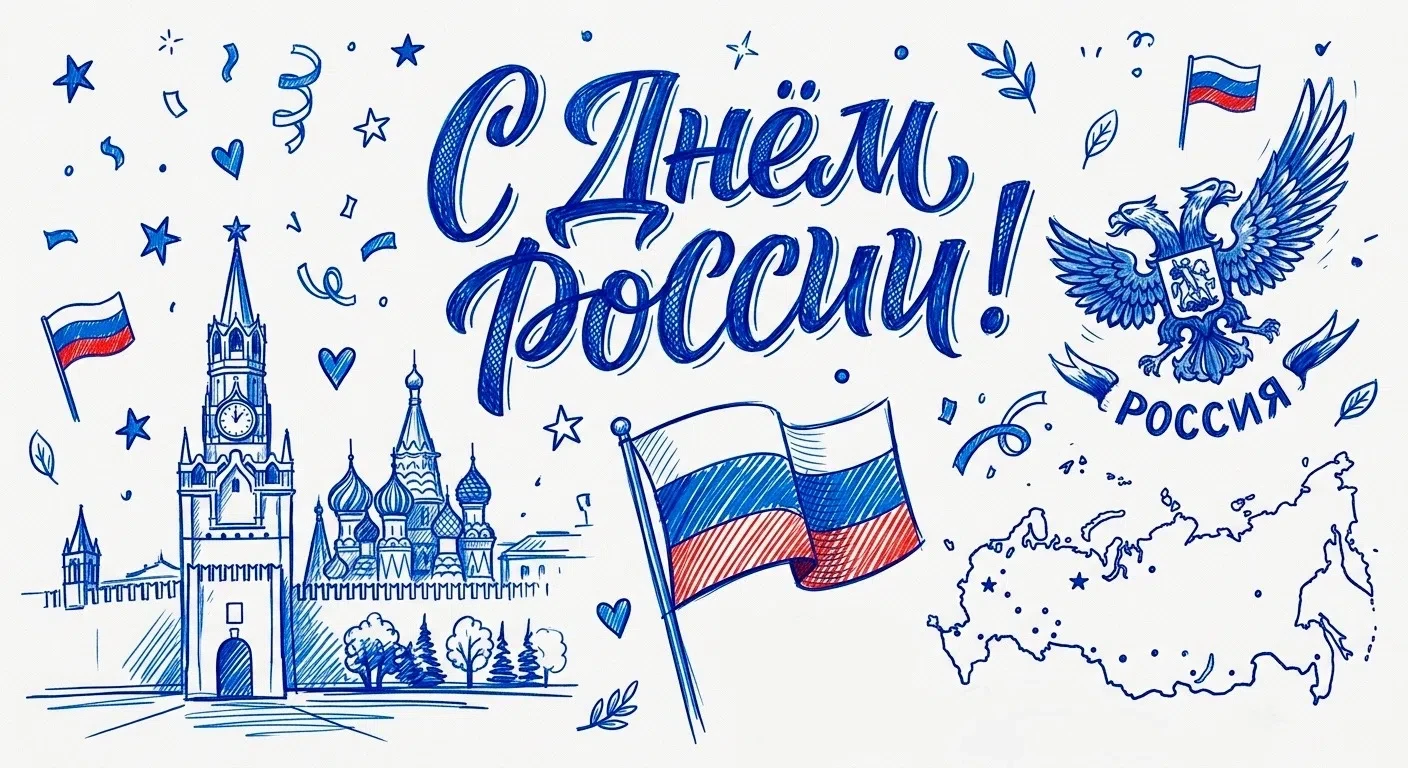 12 июня - День России! 
С днем государственного суверенитета!