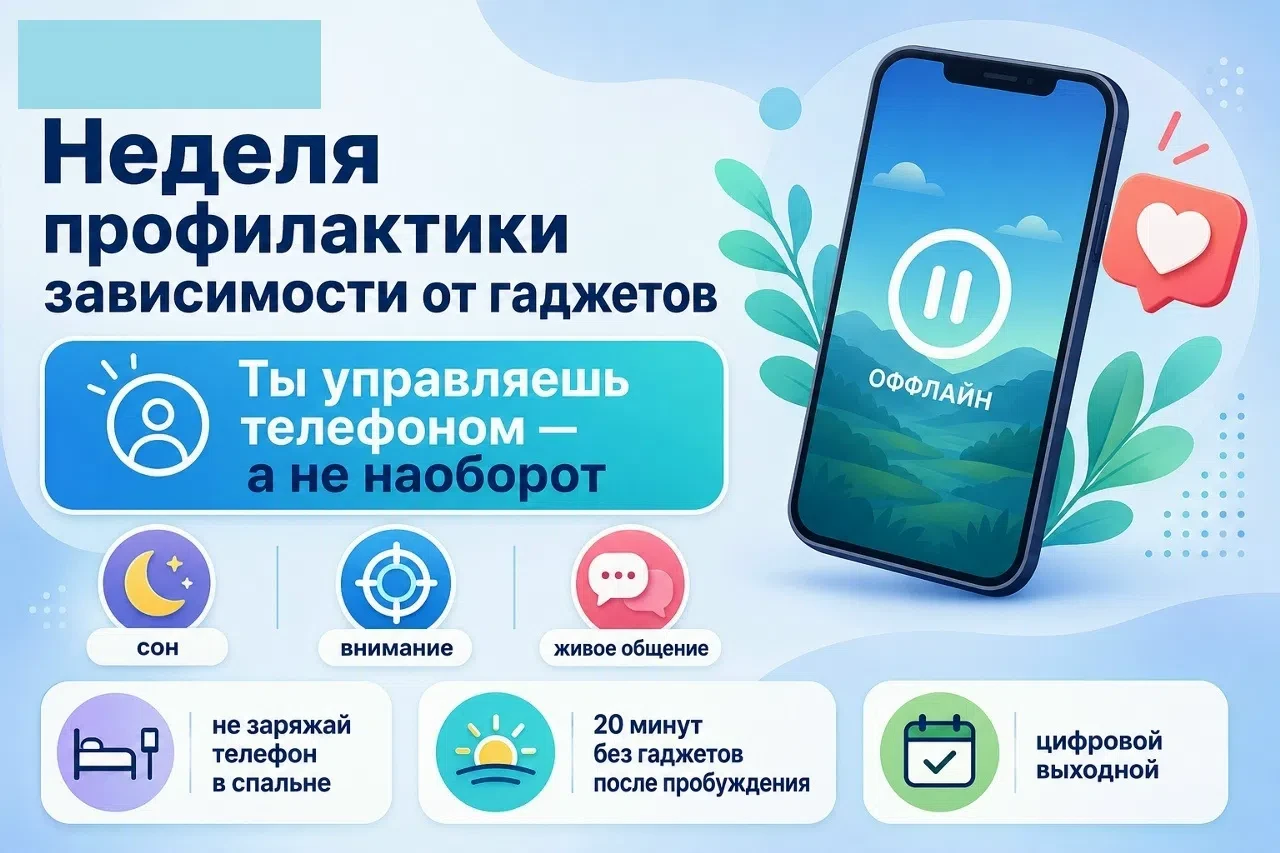 Гаджеты — в помощь, а не в зависимость. 
 
Как не «зависнуть» в экране и сохранить время для живого 