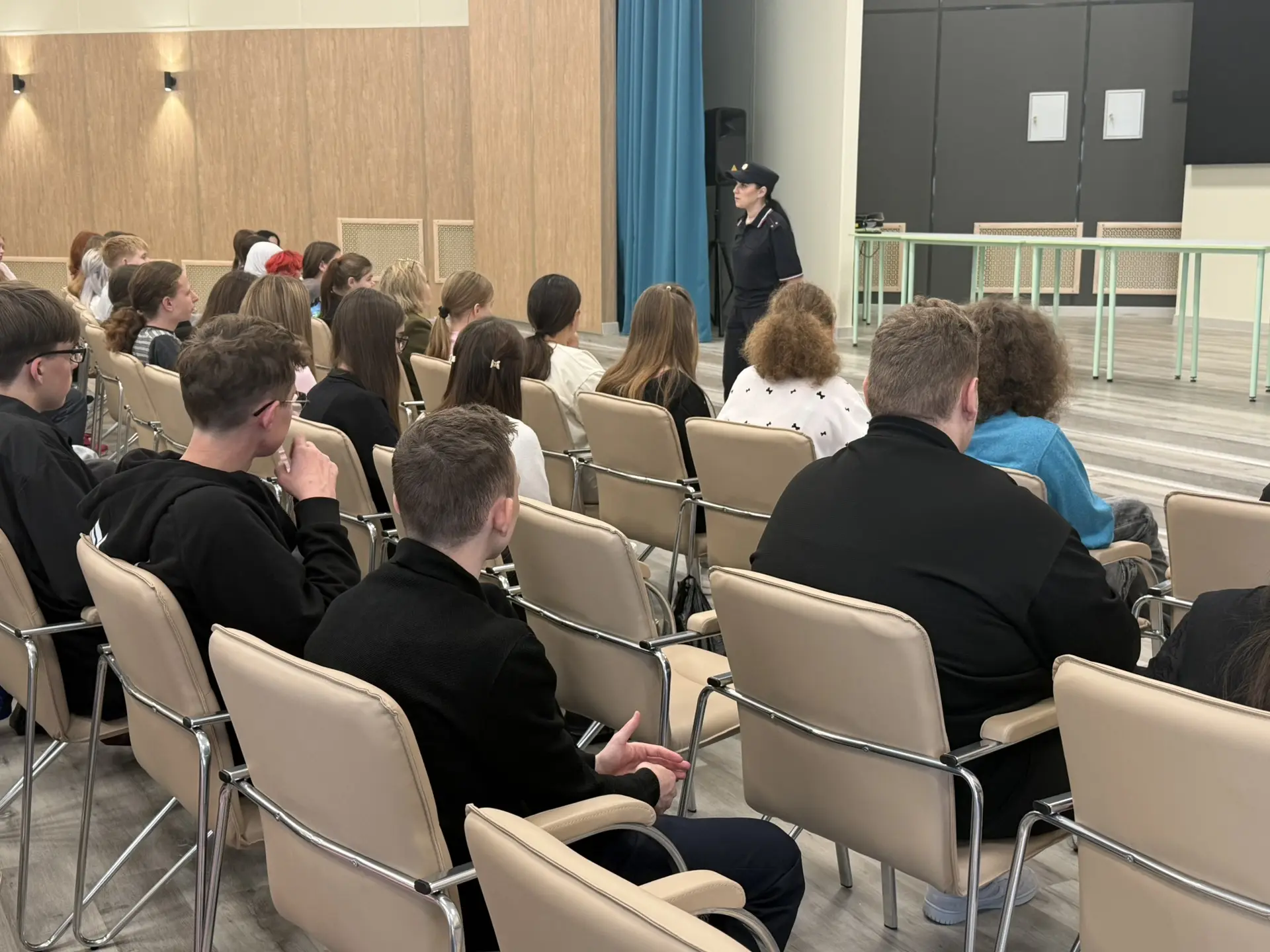 👮Сегодня для студентов 1 курса проведена профилактическая лекция инспектором ОДН ОП №3...