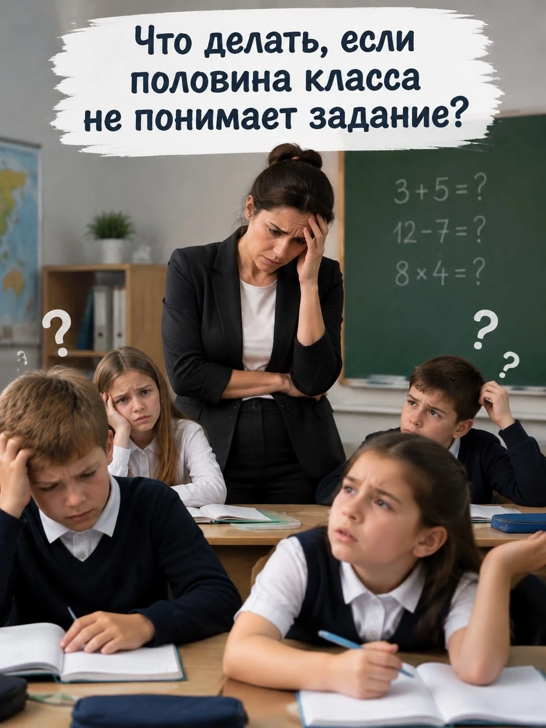 ❓Что делать, если половина класса не понимает задание?