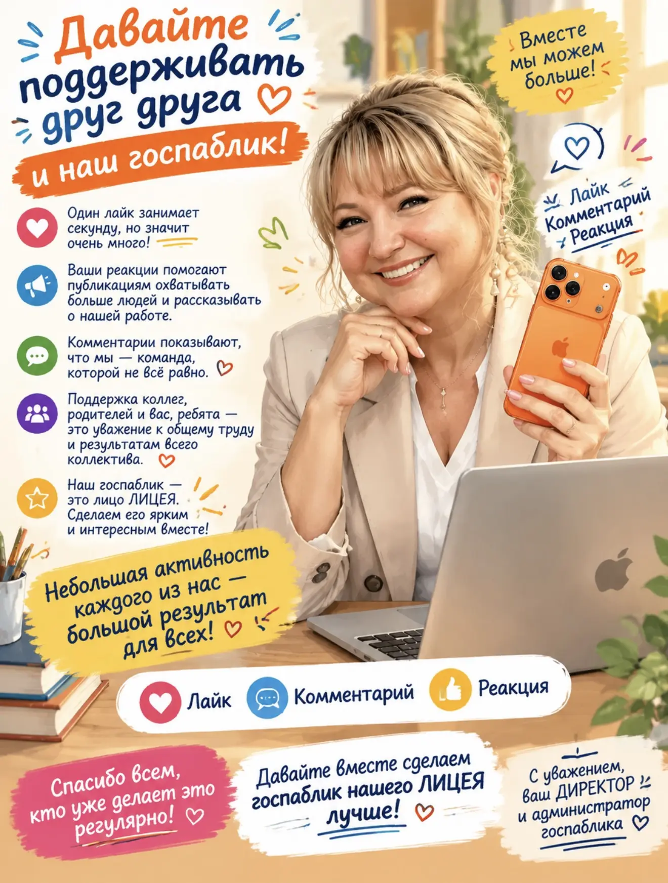 😊Уважаемые друзья, давайте поддерживать друг друга и наш госпаблик!