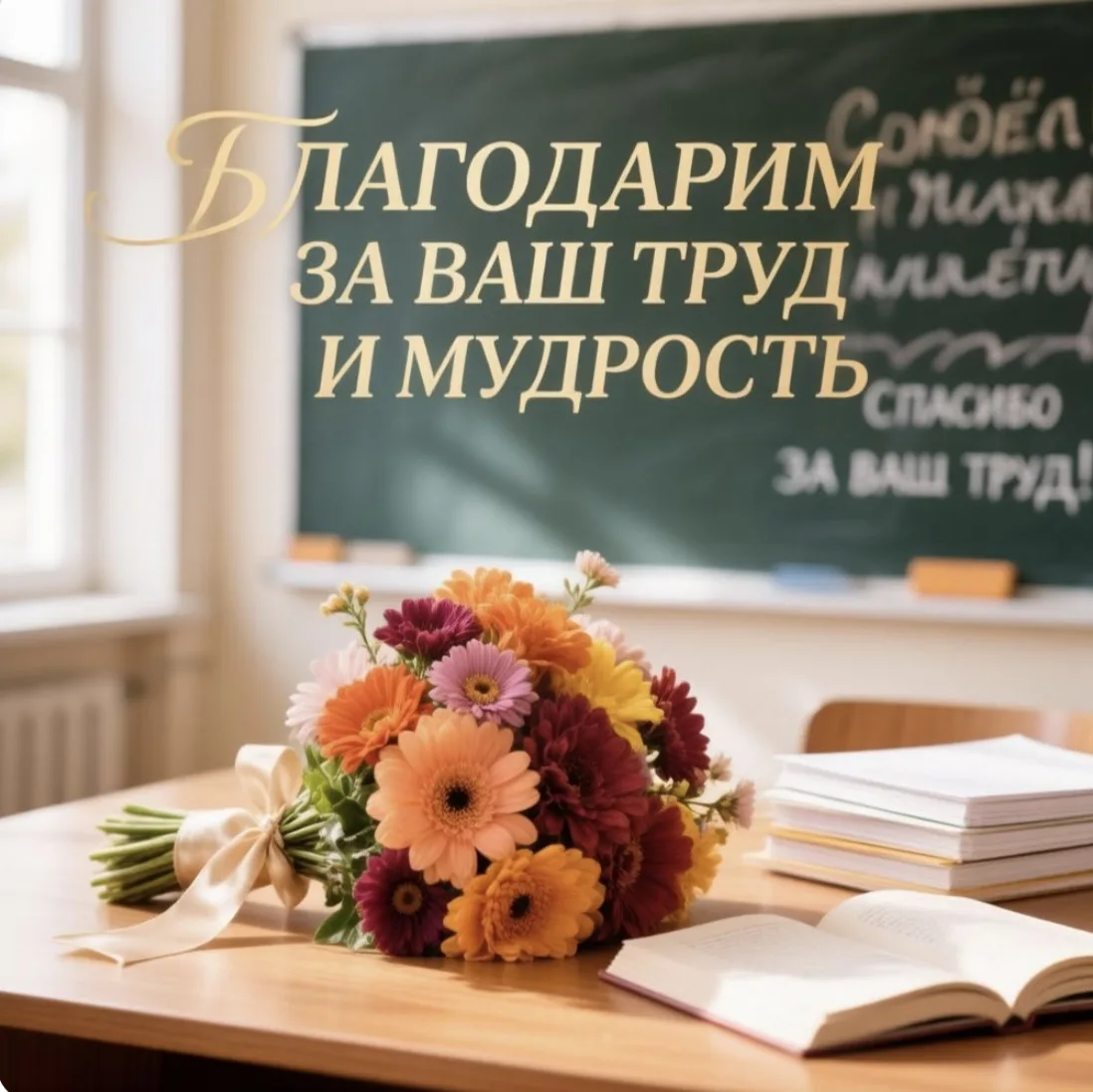 Всероссийская акция «Букет добрых слов» ко Дню учителя, 5 октября.