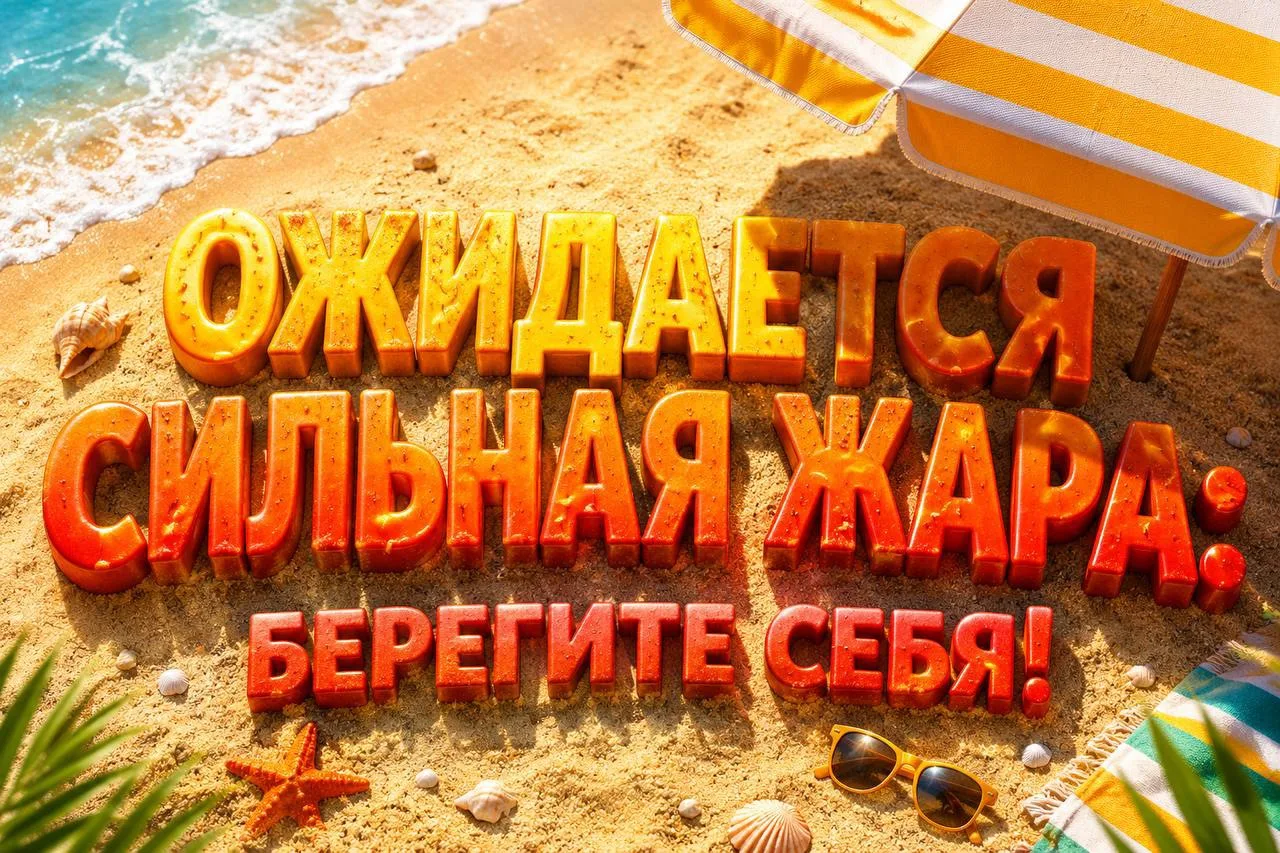 ⭐️ Уважаемые жители: ожидается сильная жара. Берегите себя!
