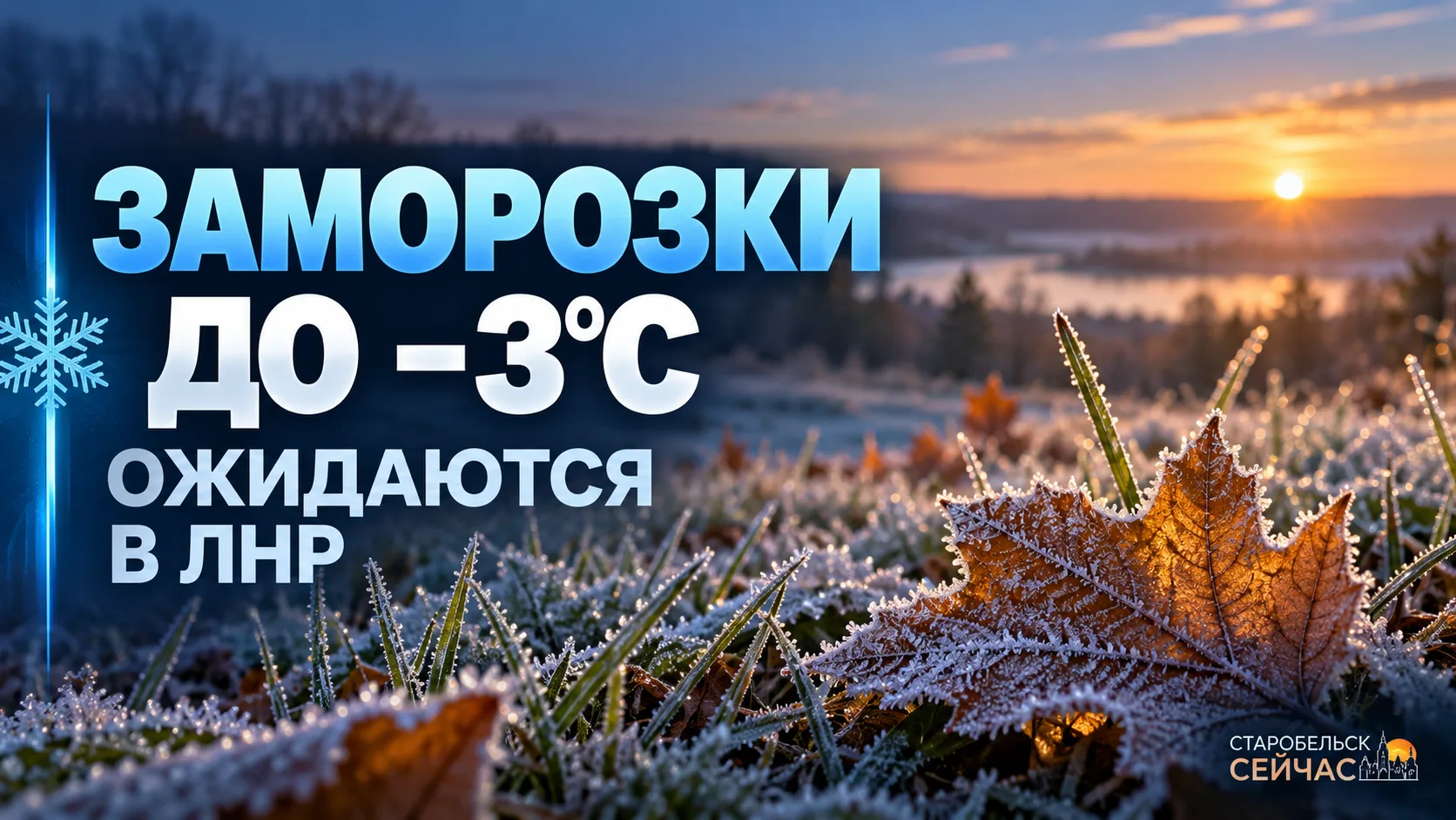 ❄️ В ЛНР ожидаются заморозки