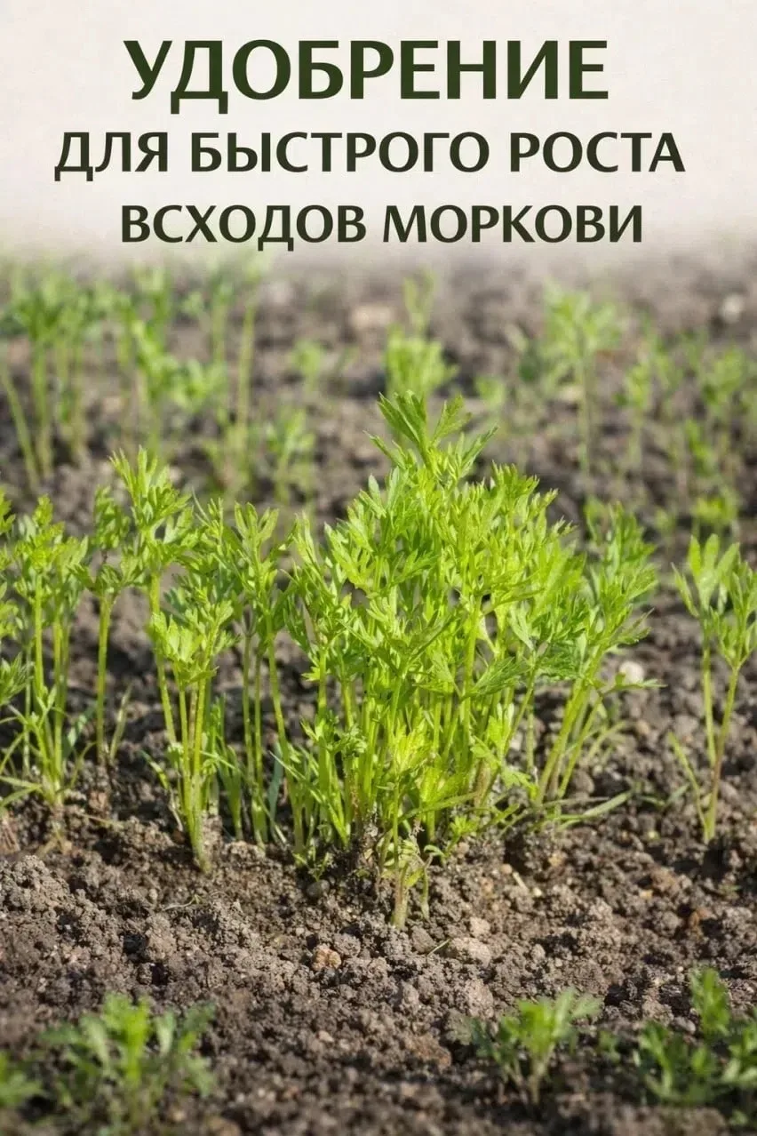 ПОЛЕЗНЫЕ УДОБРЕНИЕ ДЛЯ БЫСТРОГО РОСТА ВСХОДОВ МОРКОВИ   ЧТО НУЖНО МОРКОВИ  ✅ Фосфор — для сладости и