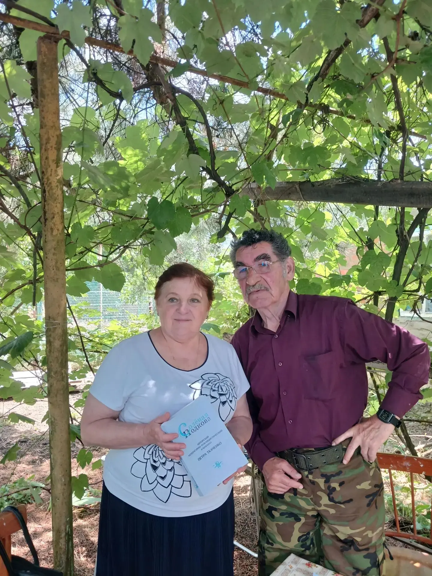 В гостях у писателя Ткаченко Петра Ивановича в станице Старонижестеблиевской побывали работники музе