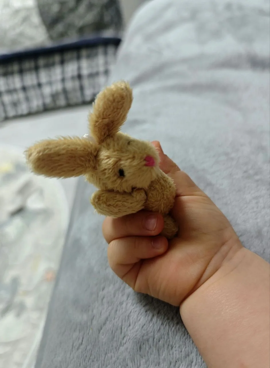 Мой крёстный — волшебник! 💝 Подарил Есеньке такого милого зайчика, что я сама захотела...