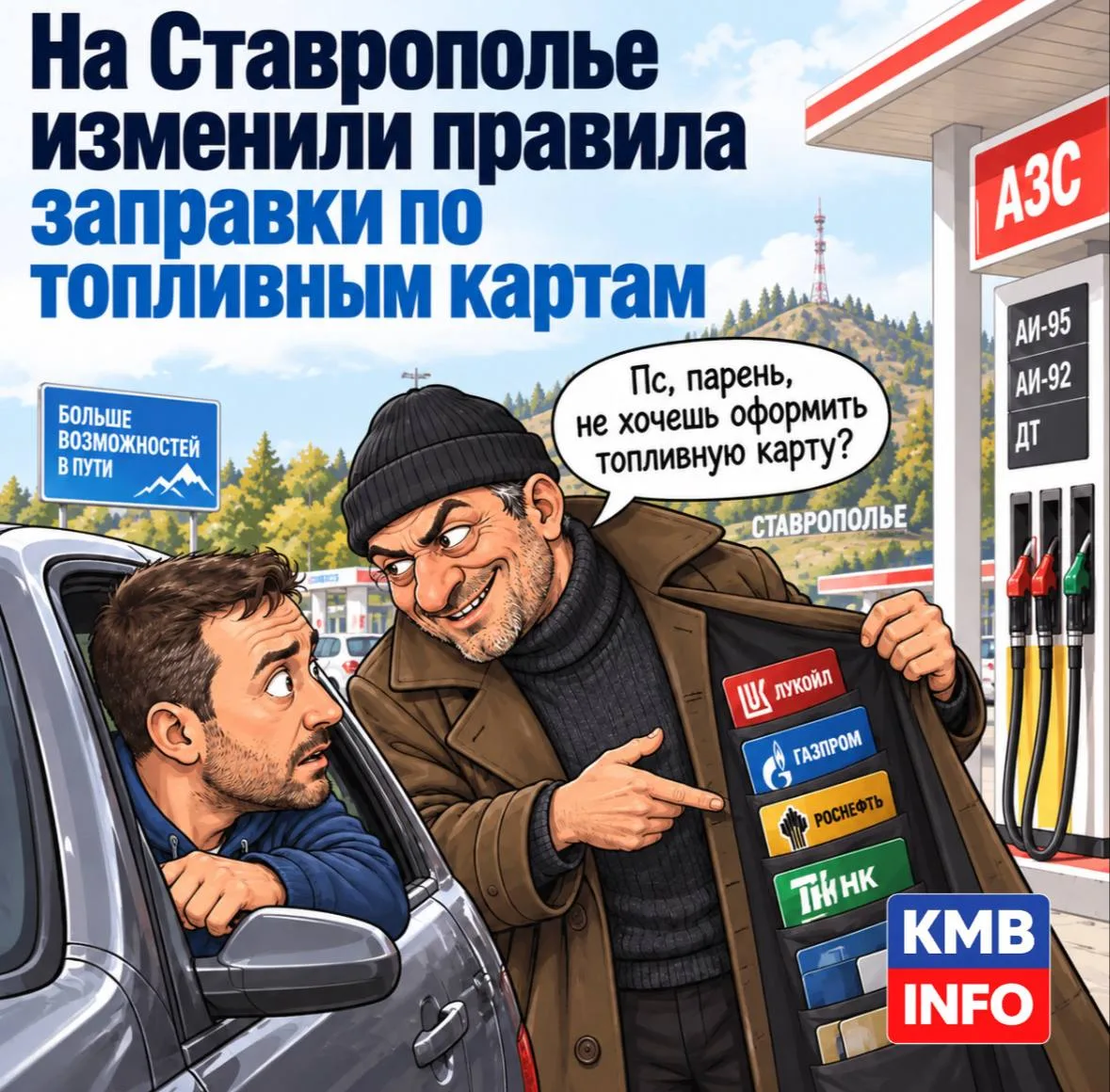 ⚡️ На Ставрополье изменили правила заправки по топливным картам