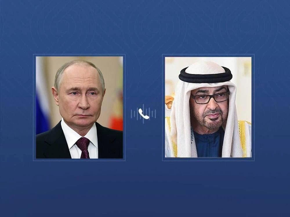 Владимир Путин поговорил по телефону с президентом ОАЭ Мохаммедом ибн Заидом аль-Нахайяном, сообщил 