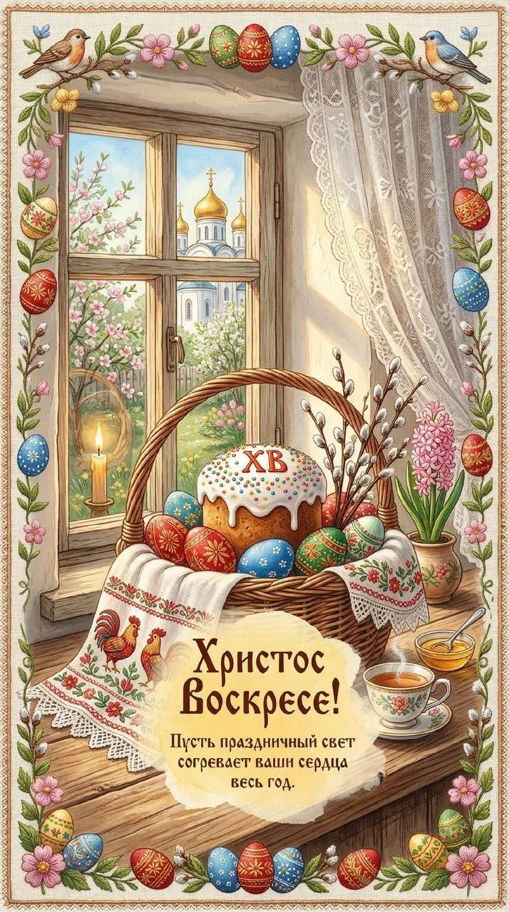 С праздником Светлой  Пасхи💖