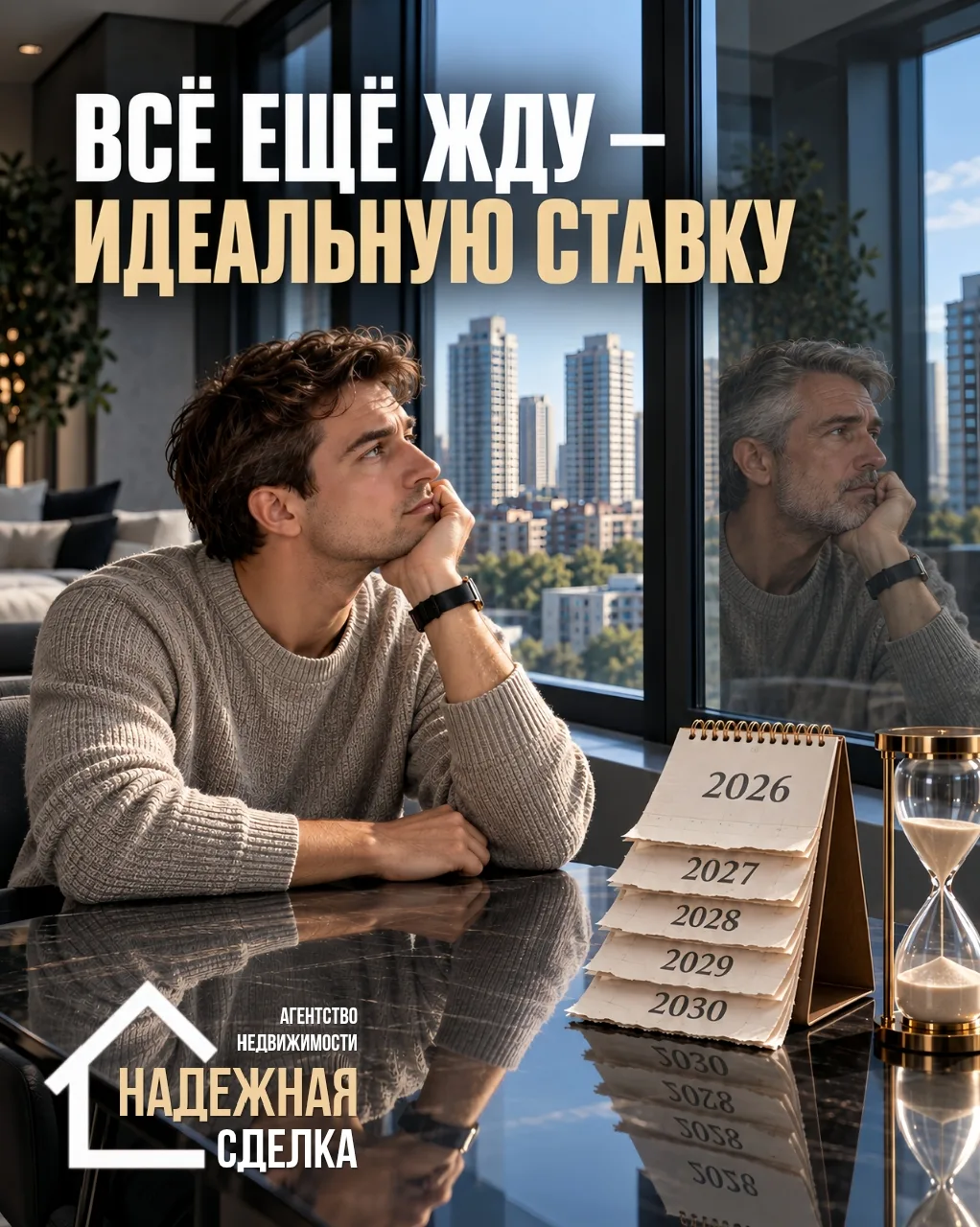 😅Когда решил дождаться идеальной ставки, а календарь, уже предлагает передать квартиру...
