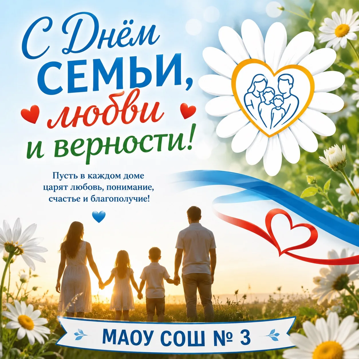 💙 С Днём семьи, любви и верности!

Сегодня мы отмечаем праздник, который напоминает о самых важных 