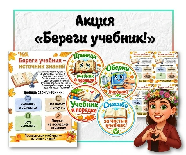 Акция "Береги учебник!"

Коллеги, наверное, почти в каждой школе в начале учебного года проходит под