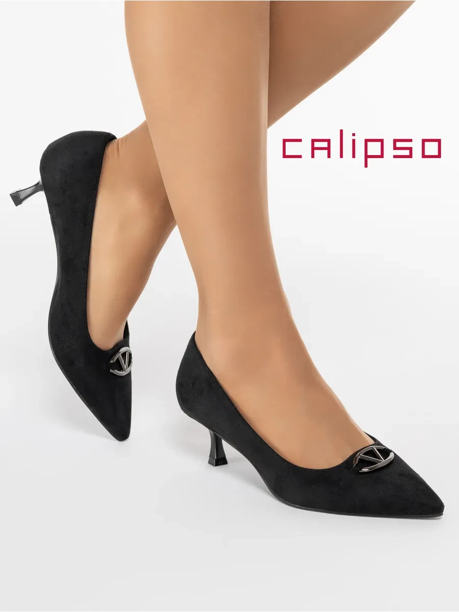 Туфли черные женские на каблуке Calipso  Размеры: 34 35 36 37 38 39 40 41 42 
        
        Cнизи