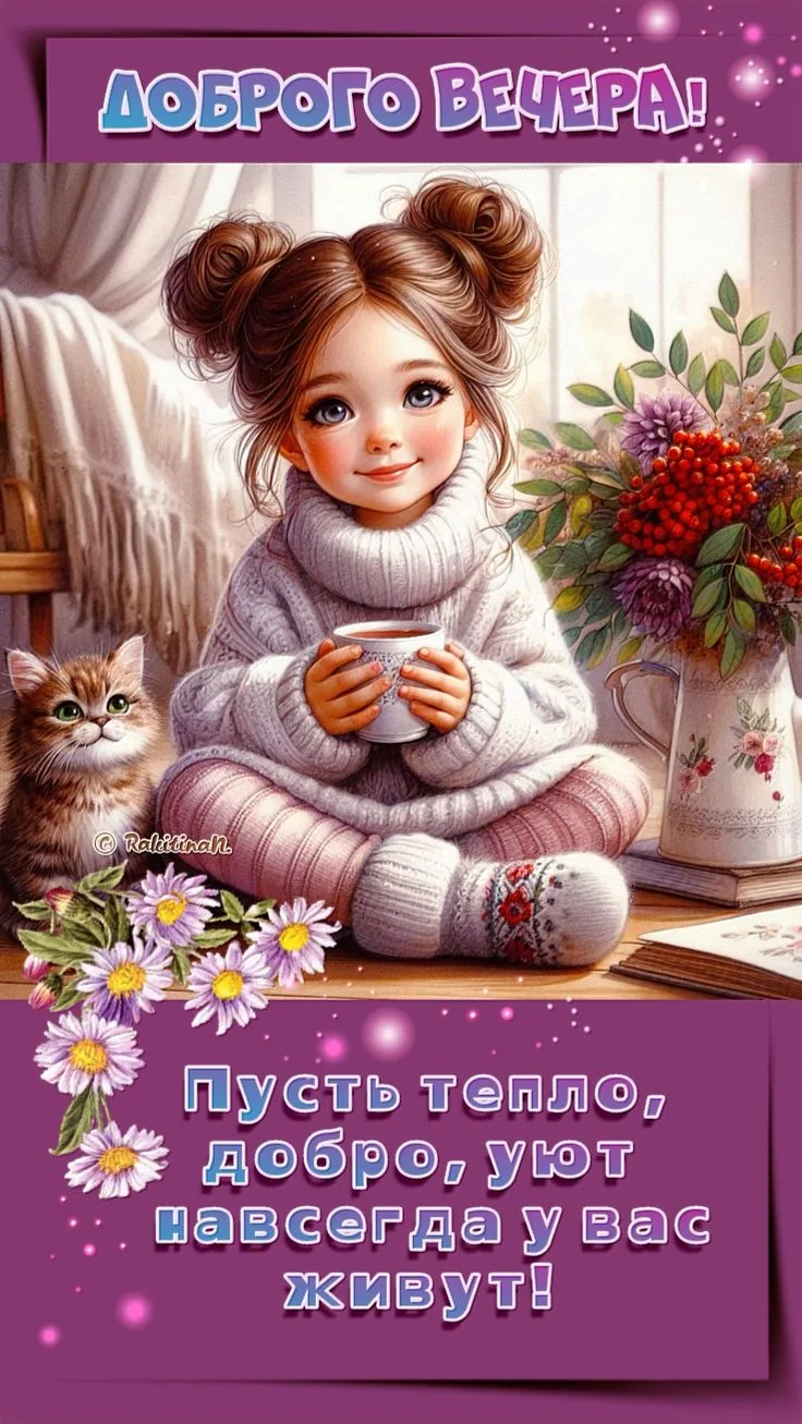 Доброго вечера! Отличного отдыха! ✨💐