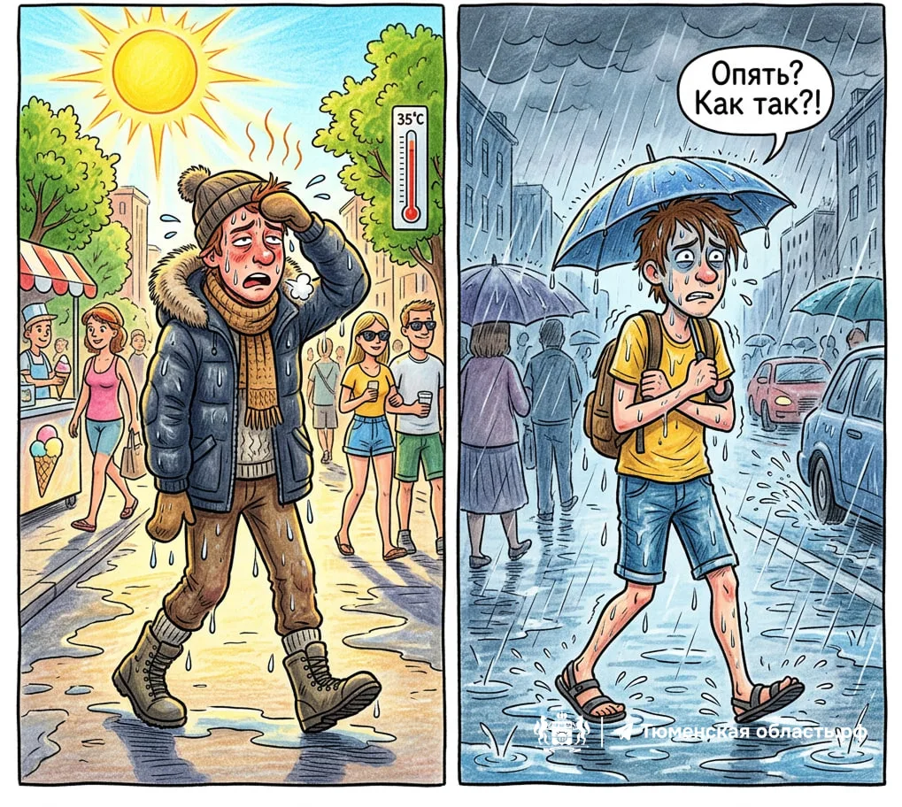 ⛈️ В Тюменскую область идет циклон из Москвы