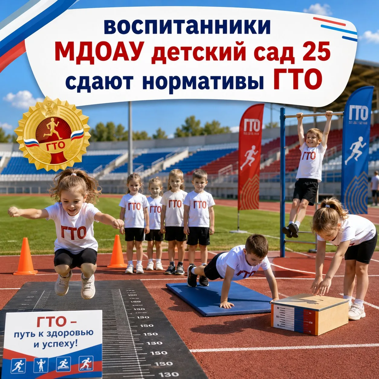 ⭐Наши воспитанники сдали нормы ГТО!
