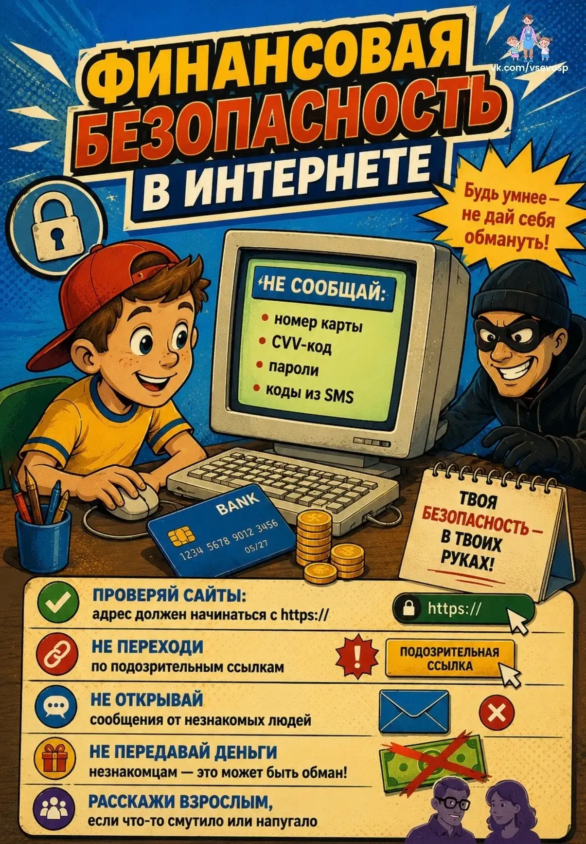 Кибербезопасность для детей: как защитить себя в интернете

Современные дети с раннего возраста поль