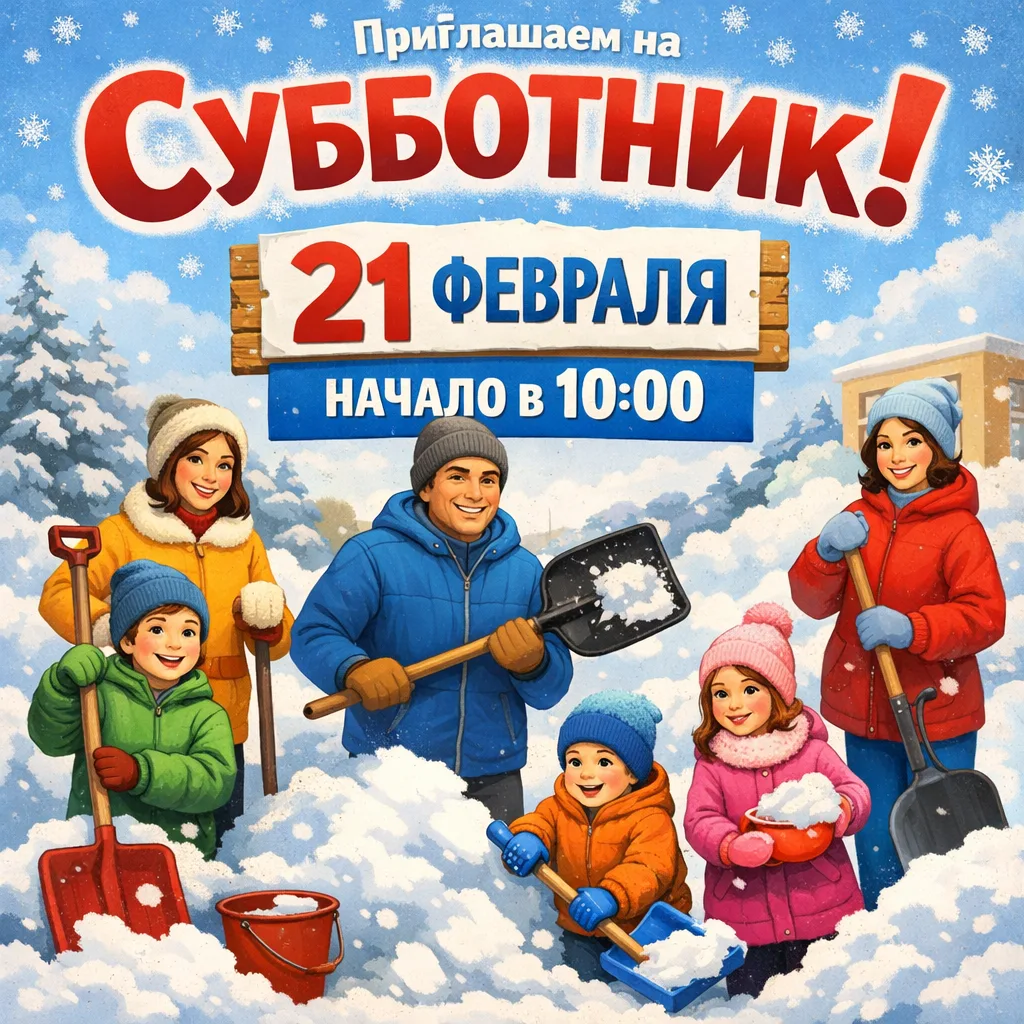 Дорогие родители и лицеисты, приглашаем вас принять участие в снежном субботнике.  С нас горячий чай