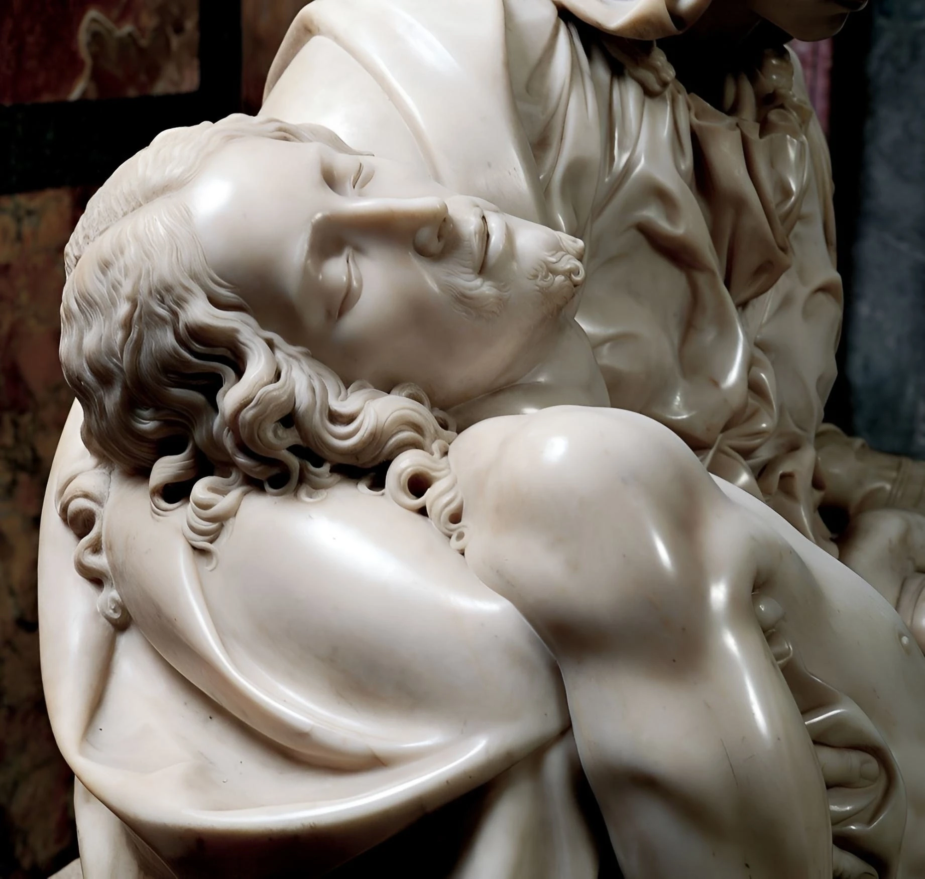 «Пьета», 1498-99. 
Скульптор - Микеланджело Буонарроти. 

На момент создания скульптуры Микеланджело