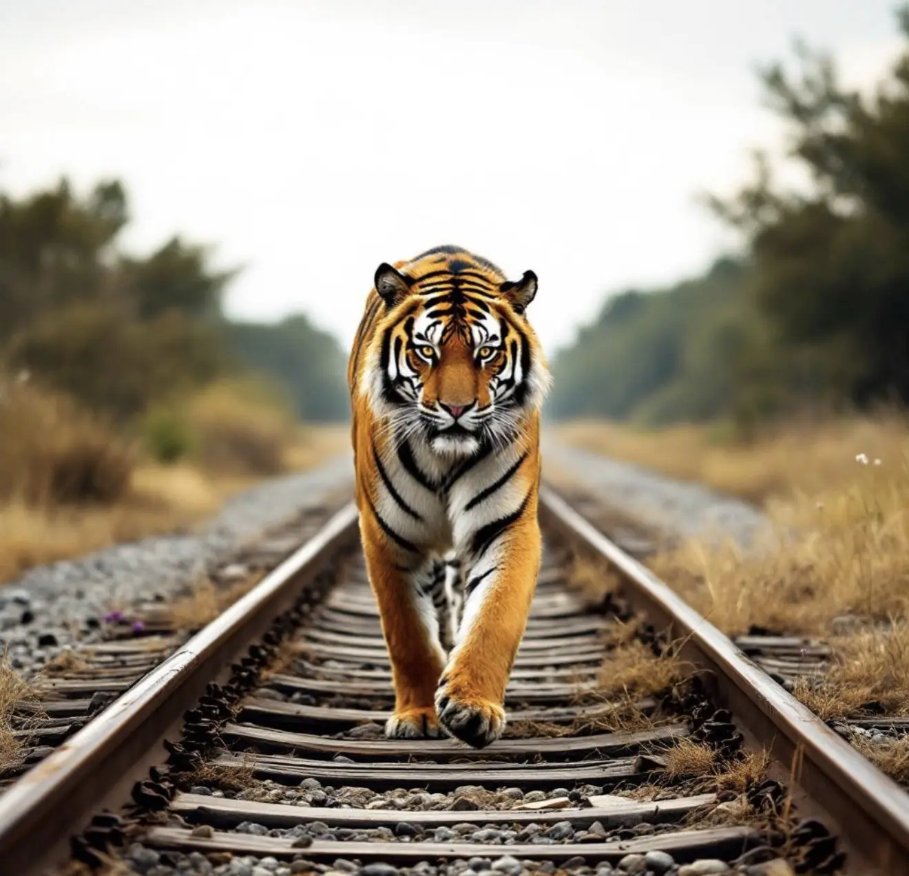 🐯 Встреча тигра с железнодорожником в Хасанском районе: нападения не было — хищница защищала детёны