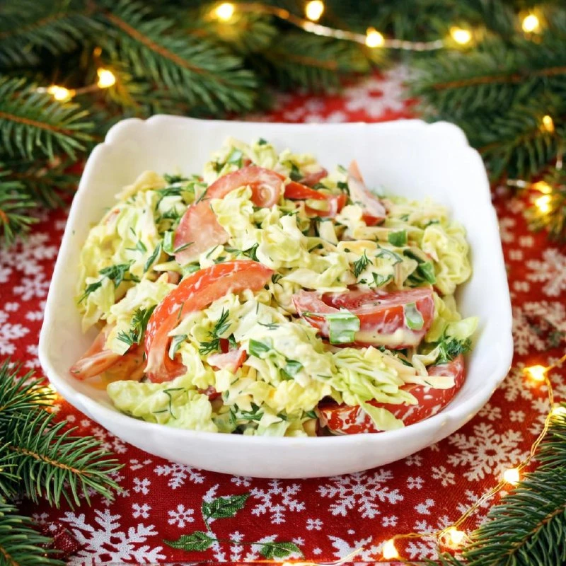 ЛЁГКИЙ, СВЕЖИЙ И ОЧЕНЬ АППЕТИТНЫЙ САЛАТ 🥬🍅