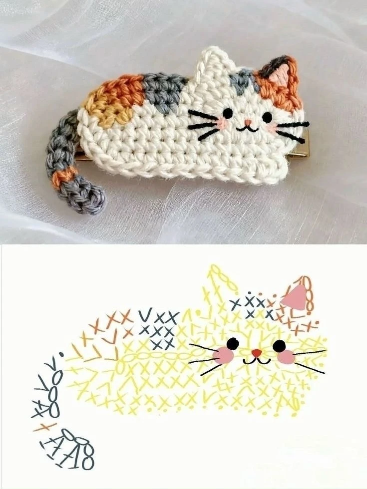 Милая аппликация Котик, которая никого не оставит равнодушным 🥰

Вязание спицами и крючком