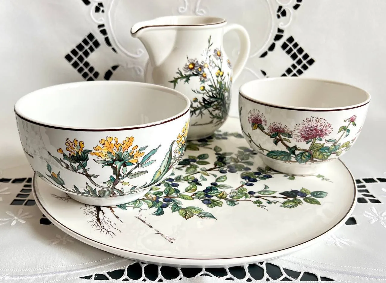 🩷 Мисочка / пиала Villeroy&Boch Botanica с изображением мяты водной (Mentha aquatica) ...