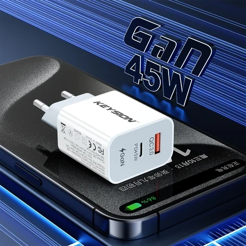 Зарядка KEYSION 45 Вт GaN