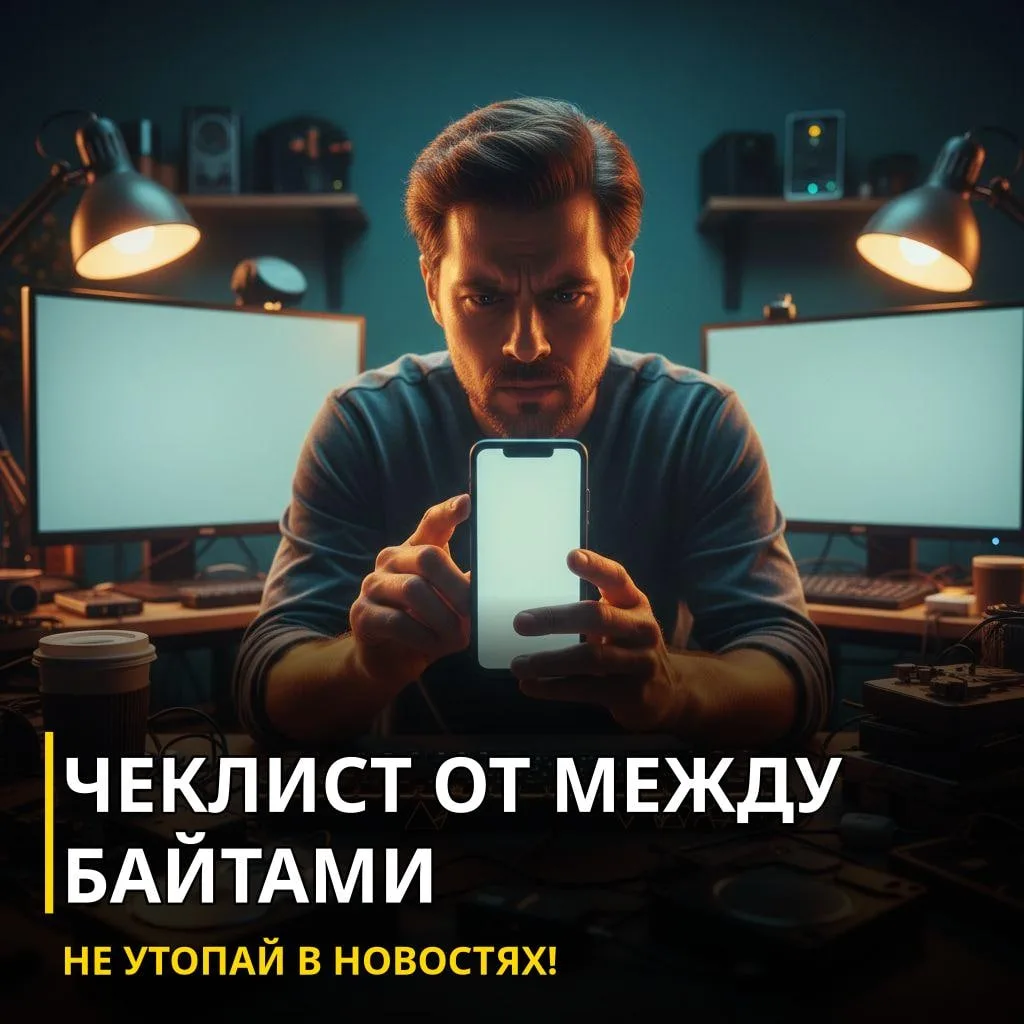 Между Байтами - чеклист: как не утонуть в ИТ/AI новостях ⚡🚀 Ты не ленивый - ты просто читаешь слишк