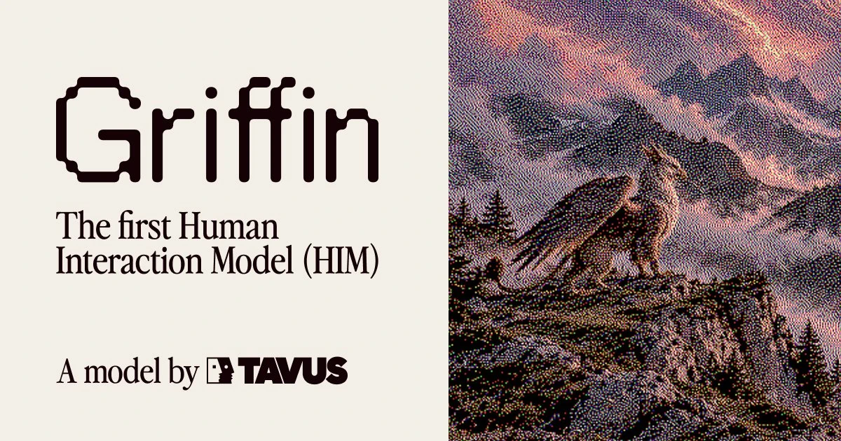 Tavus представила Griffin — модель видео-в-видео для диалогов в реальном времени 🎥