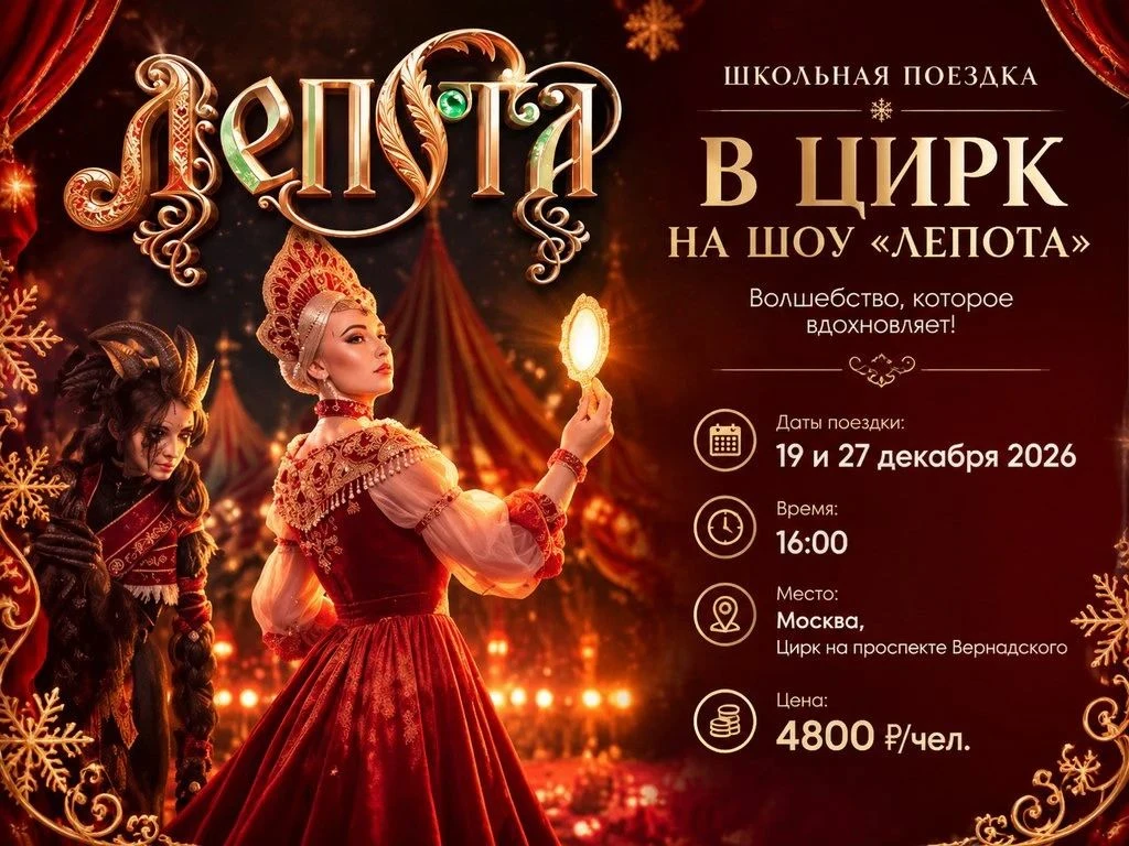 🎄🎄🎄Поездка для школьных групп
