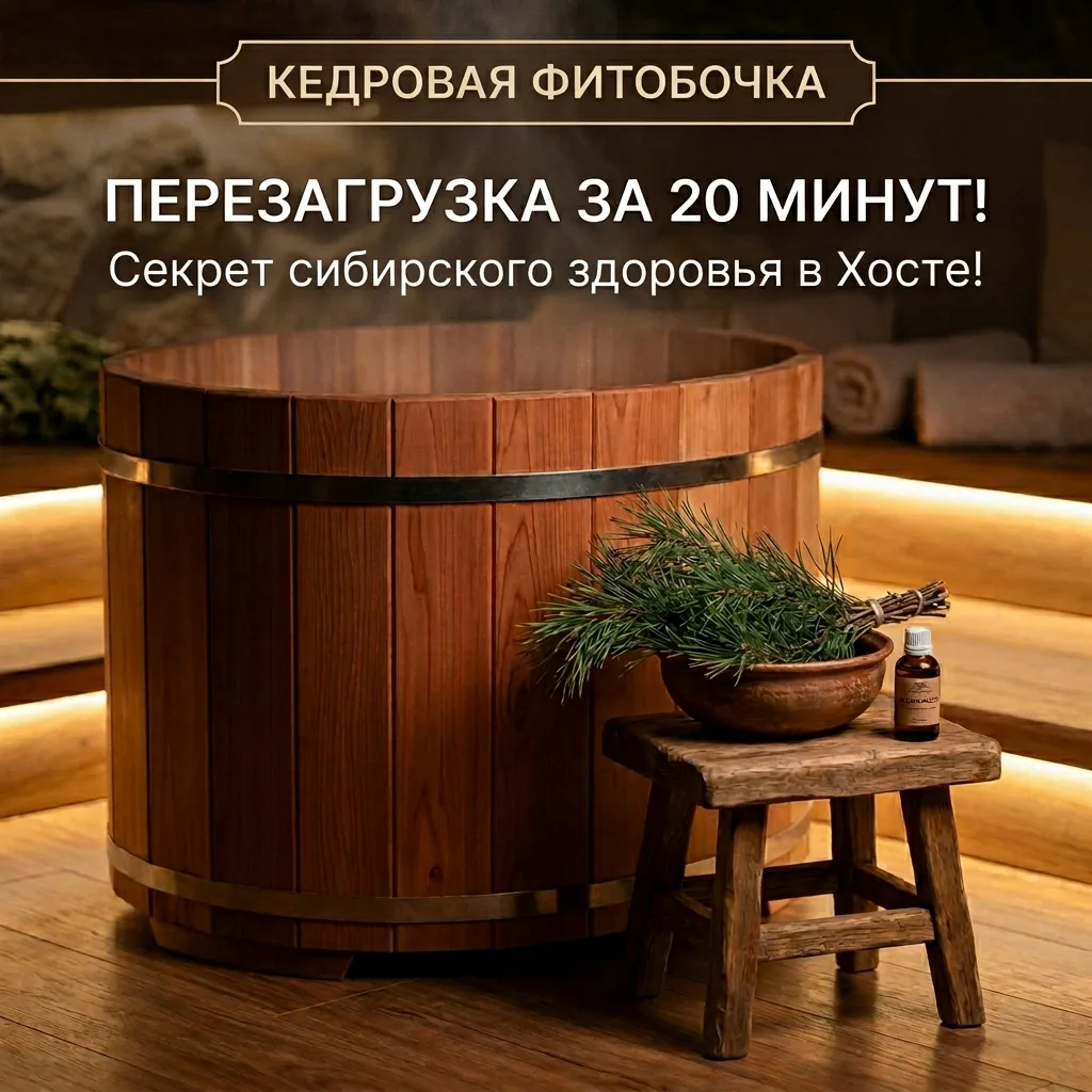 Перезагрузка за 20 минут: Секрет сибирского здоровья прямо в Хосте!Чувствуете усталость...