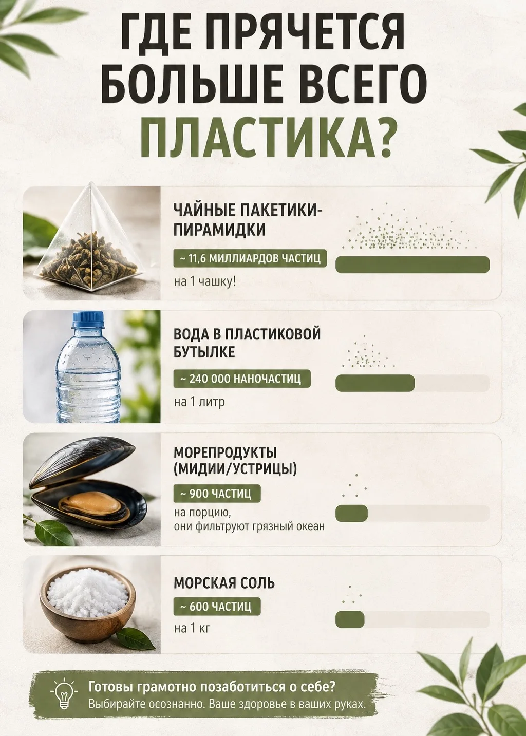 🧬 ГДЕ ПРЯЧЕТСЯ БОЛЬШЕ ВСЕГО ПЛАСТИКА?