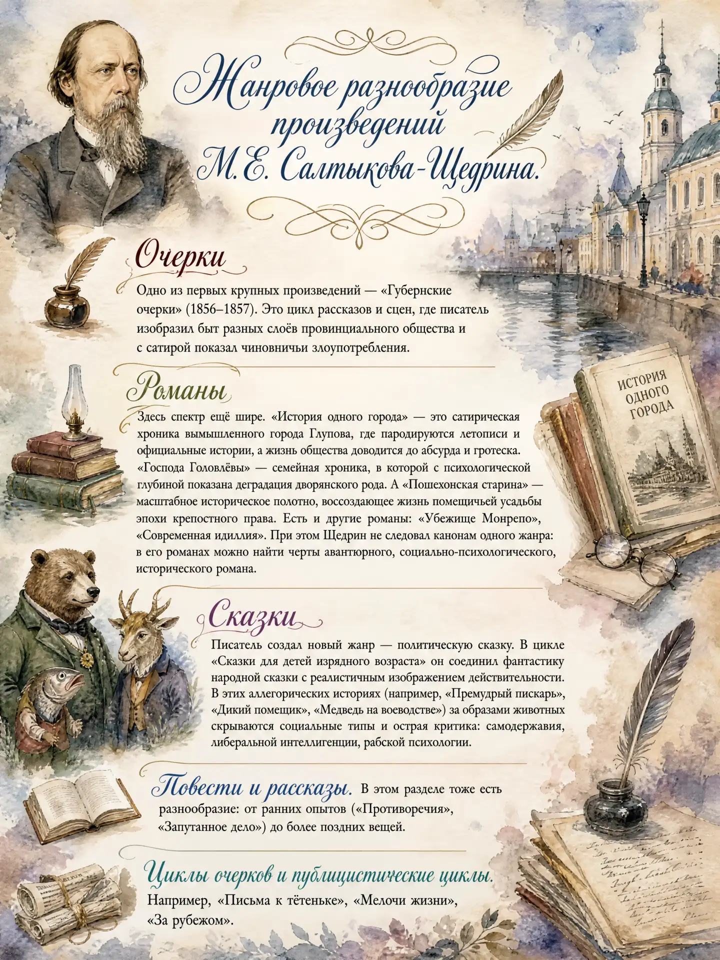 🔊Сегодня еще один интересный факт из жизни и творчества М.Е. Салтыкова-Щедрина.