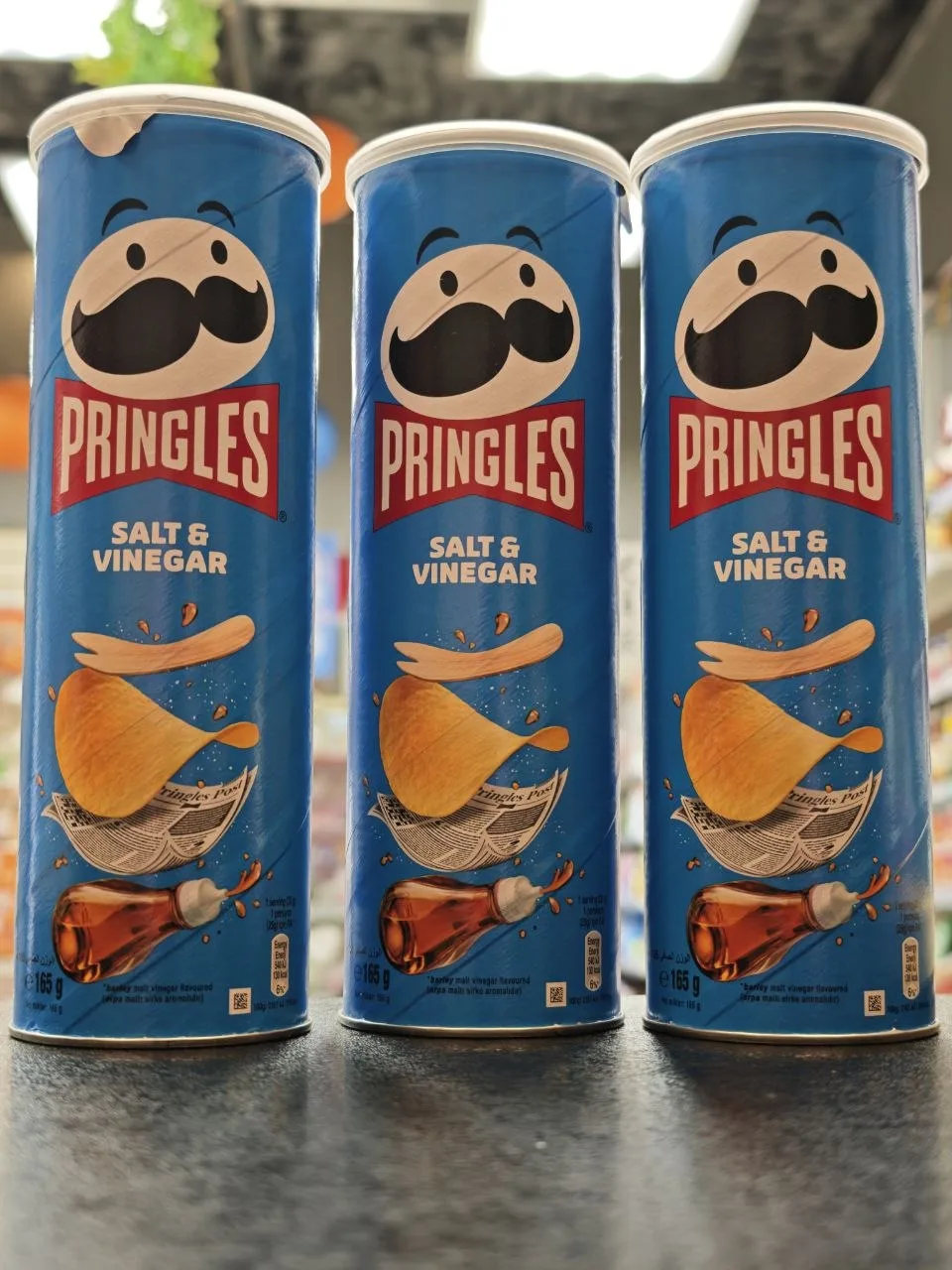 Хрустящий перекус с ярким вкусом 😋

Чипсы Pringles Salt&Vinegar соль с уксусом, 165г. - для тех, кт