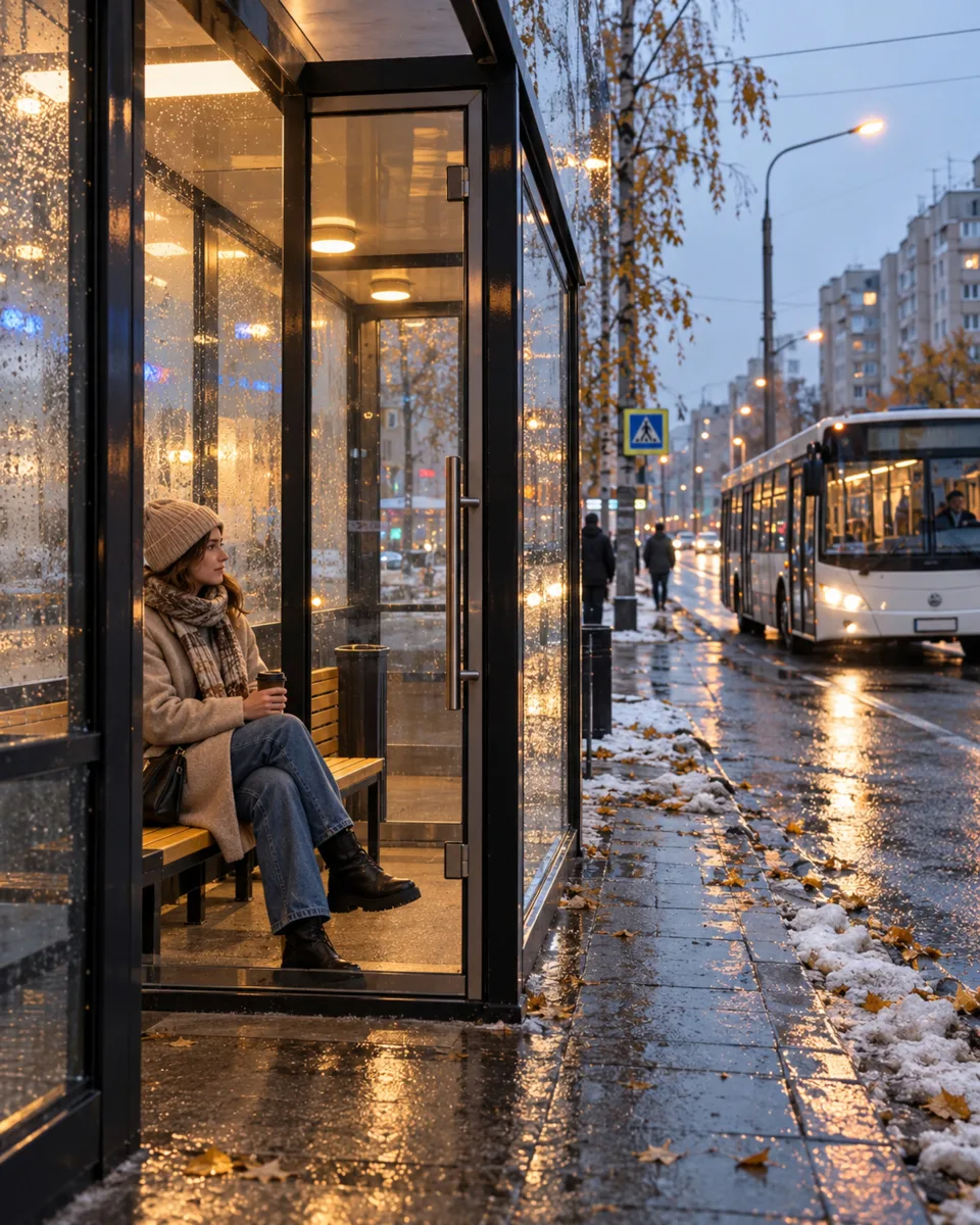 🙌В Ноябрьске заработали теплые остановки