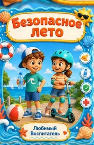 ☀️ Лето — это радость! Но чтобы оно принесло только счастье, напоминаем главные правила безопасности