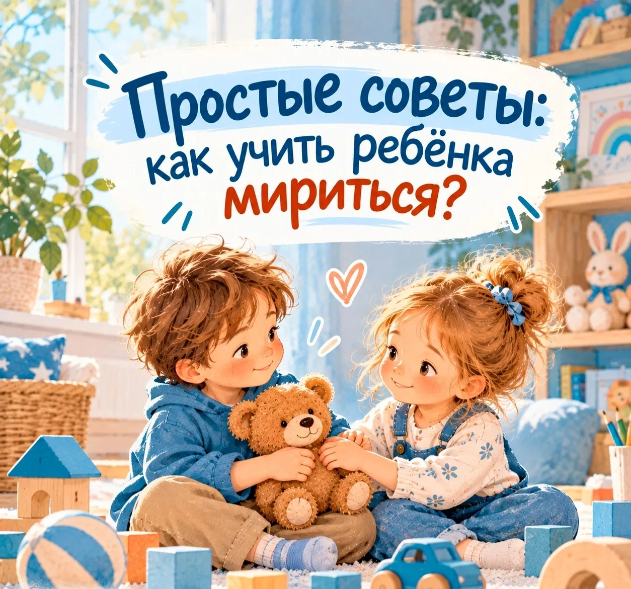 🤝 Простые советы: как учить ребёнка мириться?