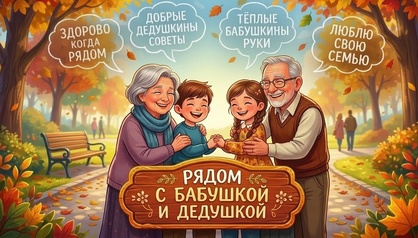 Фото- флешмоб "Рядом с бабушкой и дедушкой".