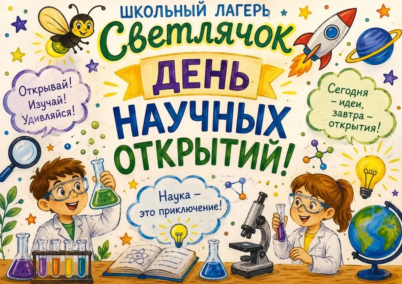 День открытий и верных друзей в «Светлячке»! 🌟🧪

Сегодня наш лагерь превратился в настоящую научну